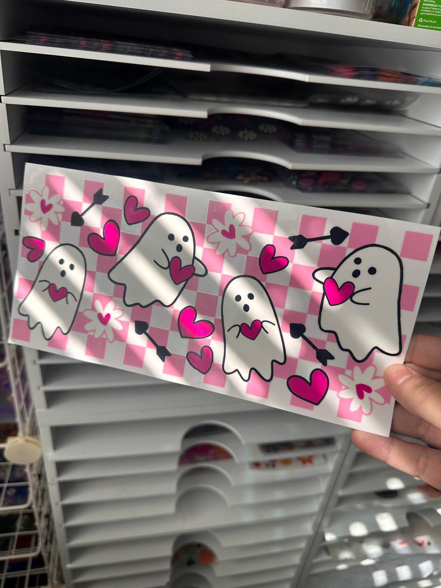 Love ghost uv dtf wrap (RTS)