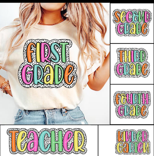 BTS COLORFUL DOTS DTF TRANSFER