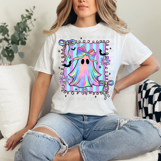Coquette iridescent ghost (dtf transfer)