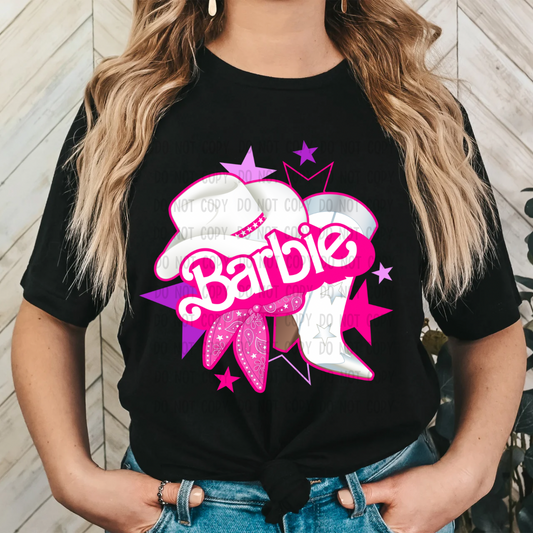 BARBIEEEE COWGIRL dtf transfer
