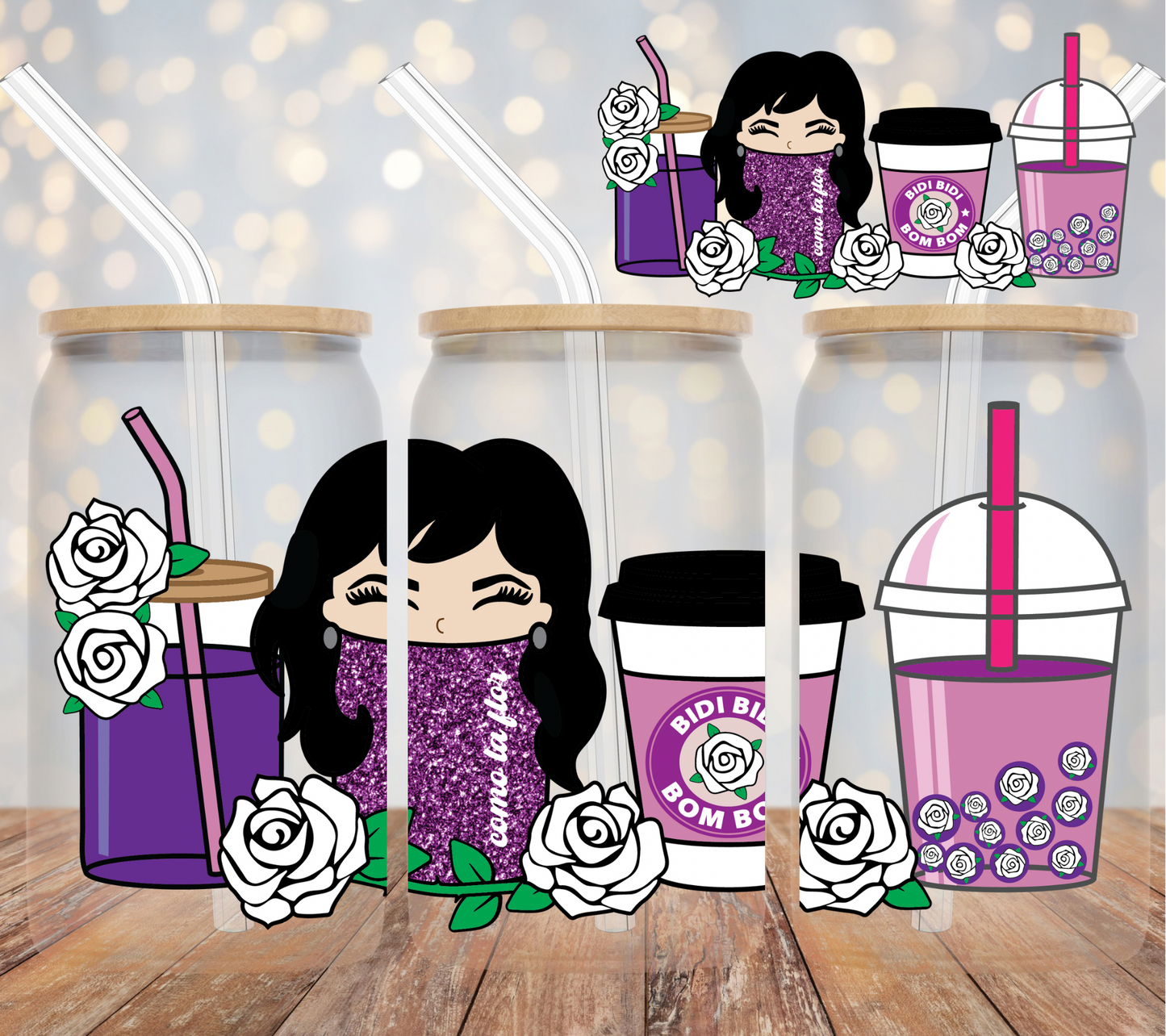 Selena Latte UV DTF WRAP (RTS)