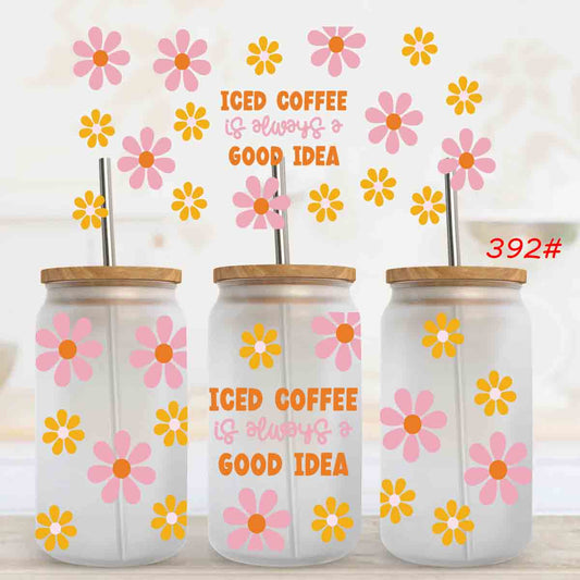 ICED COFFEE UV DTF WRAP (RTS)