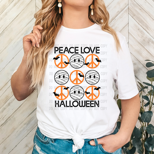 Peace love Halloween DTF TRANSFER