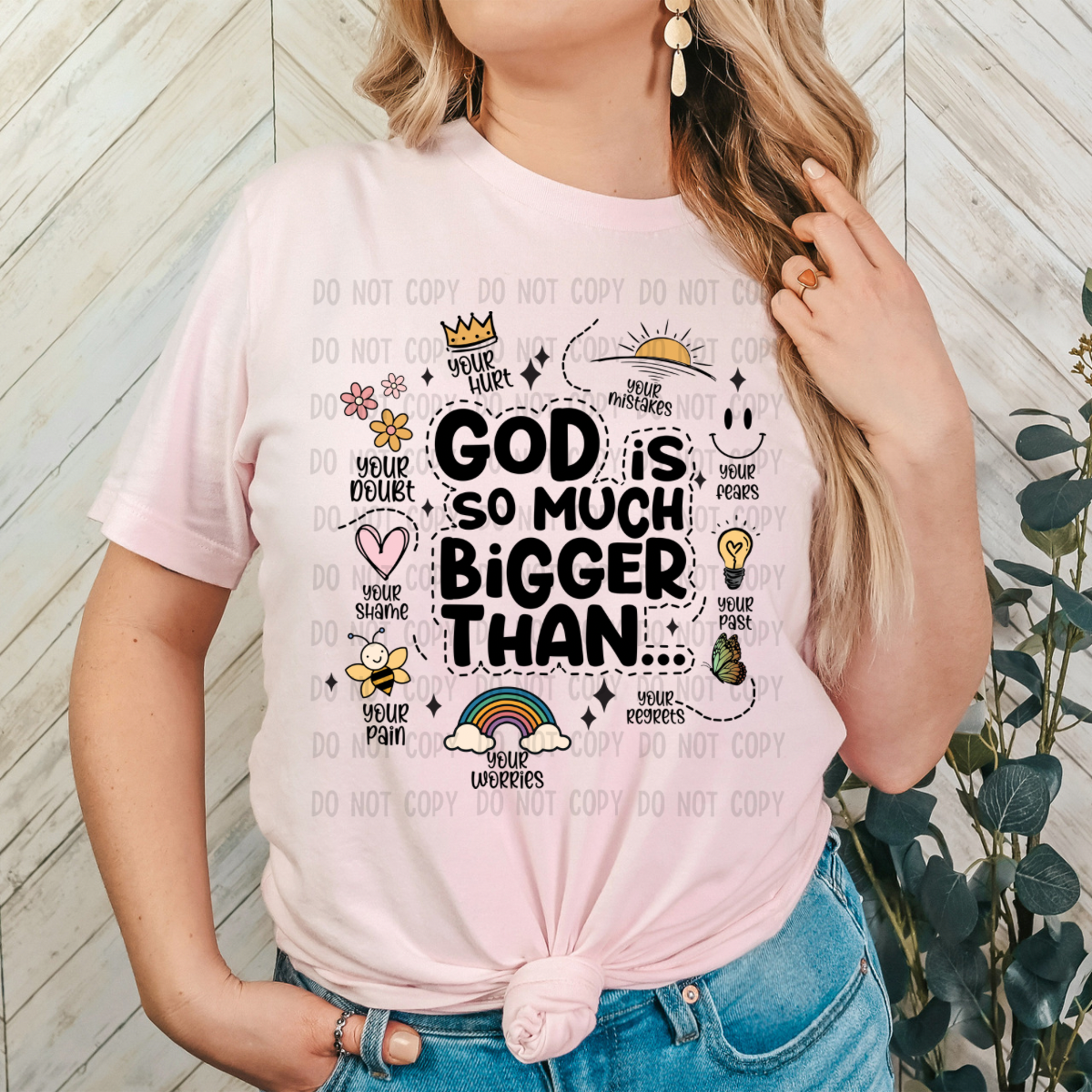 God is so much bigger than DTF TRANSFER