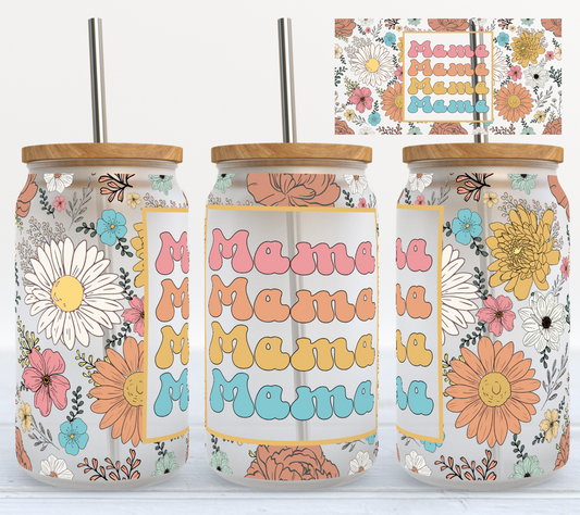mama floral UV DTF WRAP (RTS)