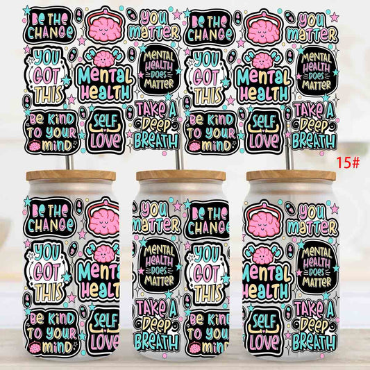 Mental health UV DTF WRAP (RTS)