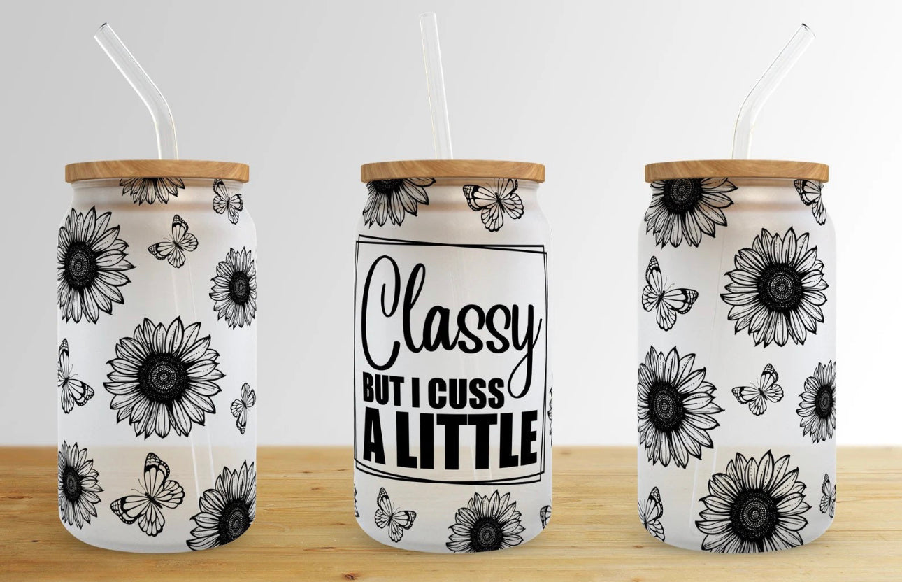Classy but I cuss alittle uv dtf wrap RTS