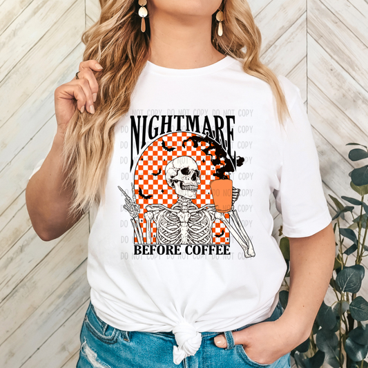Nightmare before coffee DTF TRANSFER