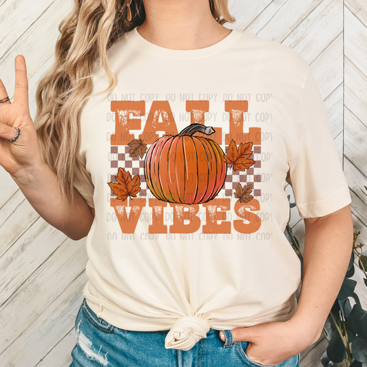 Fall vibes dtf transfer