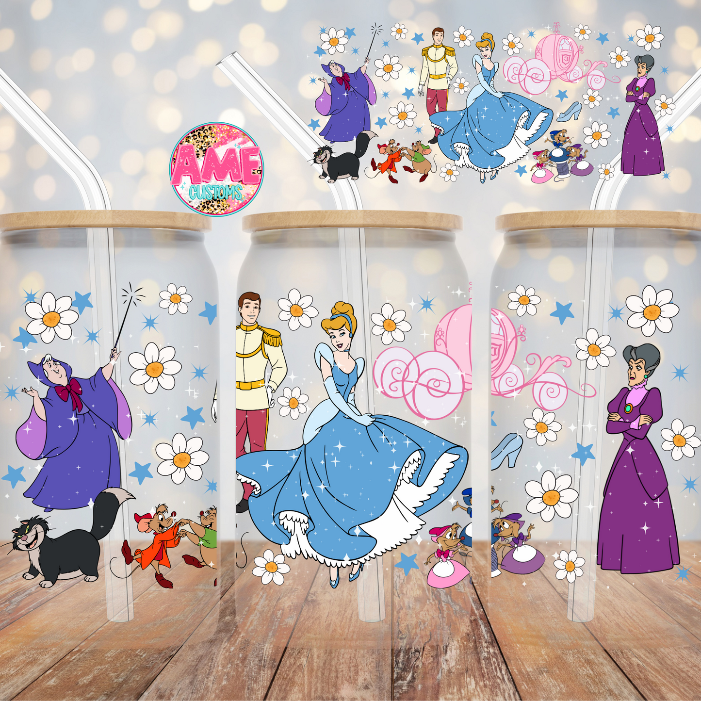 Cinderella uv dtf wrap RTS