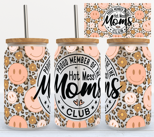 Hot mess moms club UV DTF WRAP (RTS)