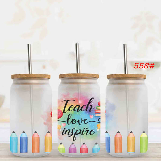 Teach love inspire crayons UV DTF WRAPS (RTS)
