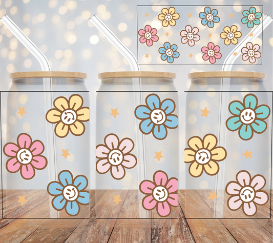 Flower smiles uv dtf wrap (RTS)