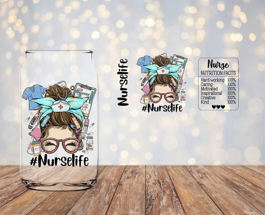 Nurse life uv dtf wrap RTS