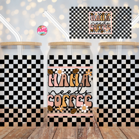 Mama needs coffee uv dtf wrap (RTS)