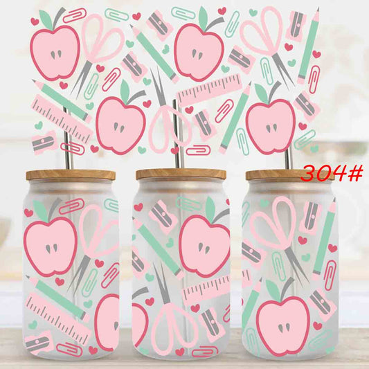 Teacher doodles UV DTF WRAPS (RTS)