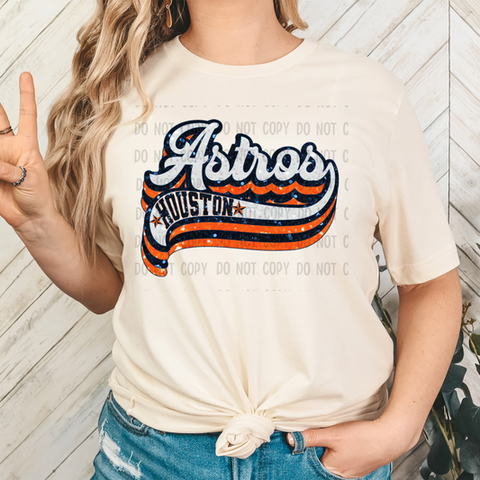 Retro ast faux Glitter