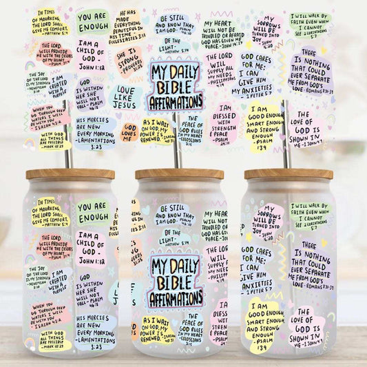 Daily Bible Affirmations (RTS) UV DTF