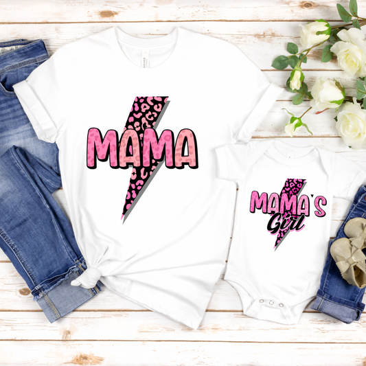 Mama lightbolt pink