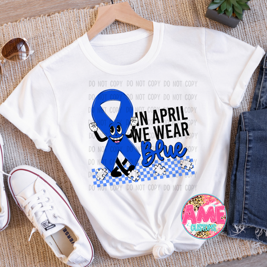 Ribbon in April we wear blue