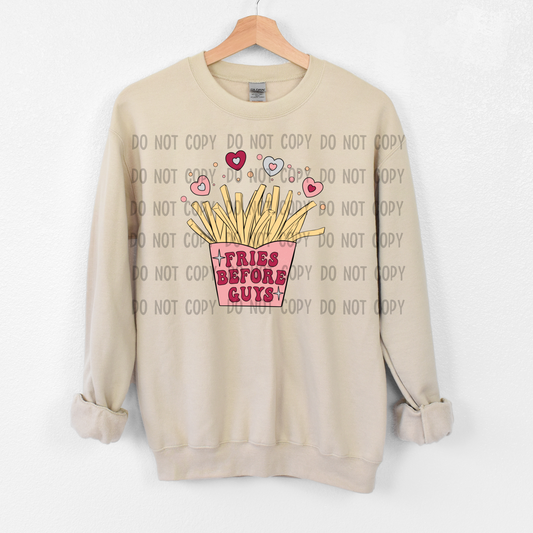 Fries before guys