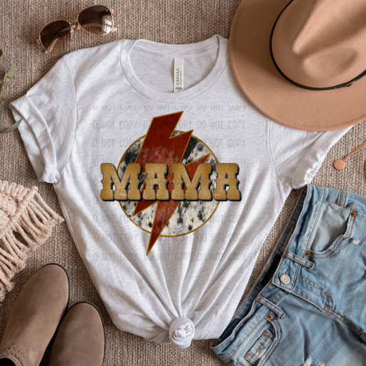 Mama light bolt cowhide